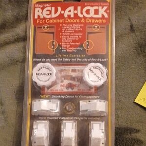 Magnetic Cabinet Lock System - White